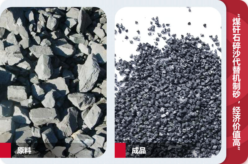 煤矸石碎沙，級配合理，代替機制砂